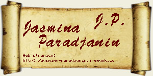 Jasmina Parađanin vizit kartica